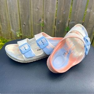 Birkenstock tie dye sandals - kids